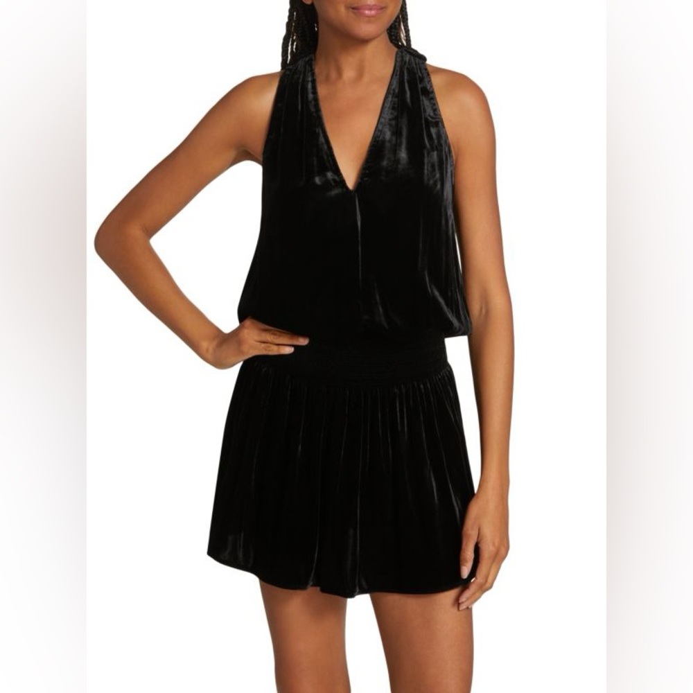 Ramy Brook Black Velvet Dress